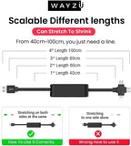 The Ultimate 3-in-1 Retractable Charging Cable & Phone Stand