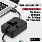The Ultimate 3-in-1 Retractable Charging Cable & Phone Stand