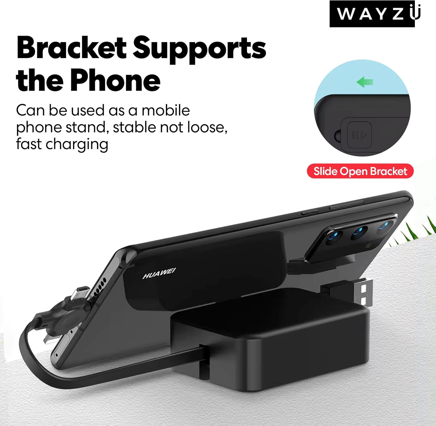 The Ultimate 3-in-1 Retractable Charging Cable & Phone Stand
