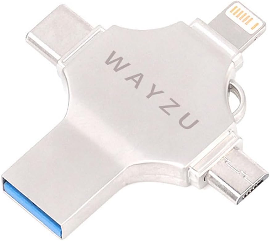 4-in-1 Universal USB Flash Drive (32GB/64GB) | For iPhone, Android & PC