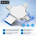4-in-1 Universal USB Flash Drive (32GB/64GB) | For iPhone, Android & PC