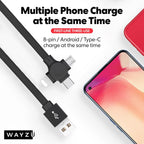 The Ultimate 3-in-1 Retractable Charging Cable & Phone Stand