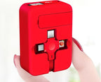 The Ultimate 3-in-1 Retractable Charging Cable & Phone Stand