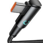 Wayzu® Right Angled 90 Degree USB C to Type C Cable,PD,3A 60W,Fast Charging,Data Transfer, Compatible with Google Pixel,Huawei,iPhone 15,Samsung Galaxy S23 S22 Ultra Redmi Huawei,PS5 (1M)